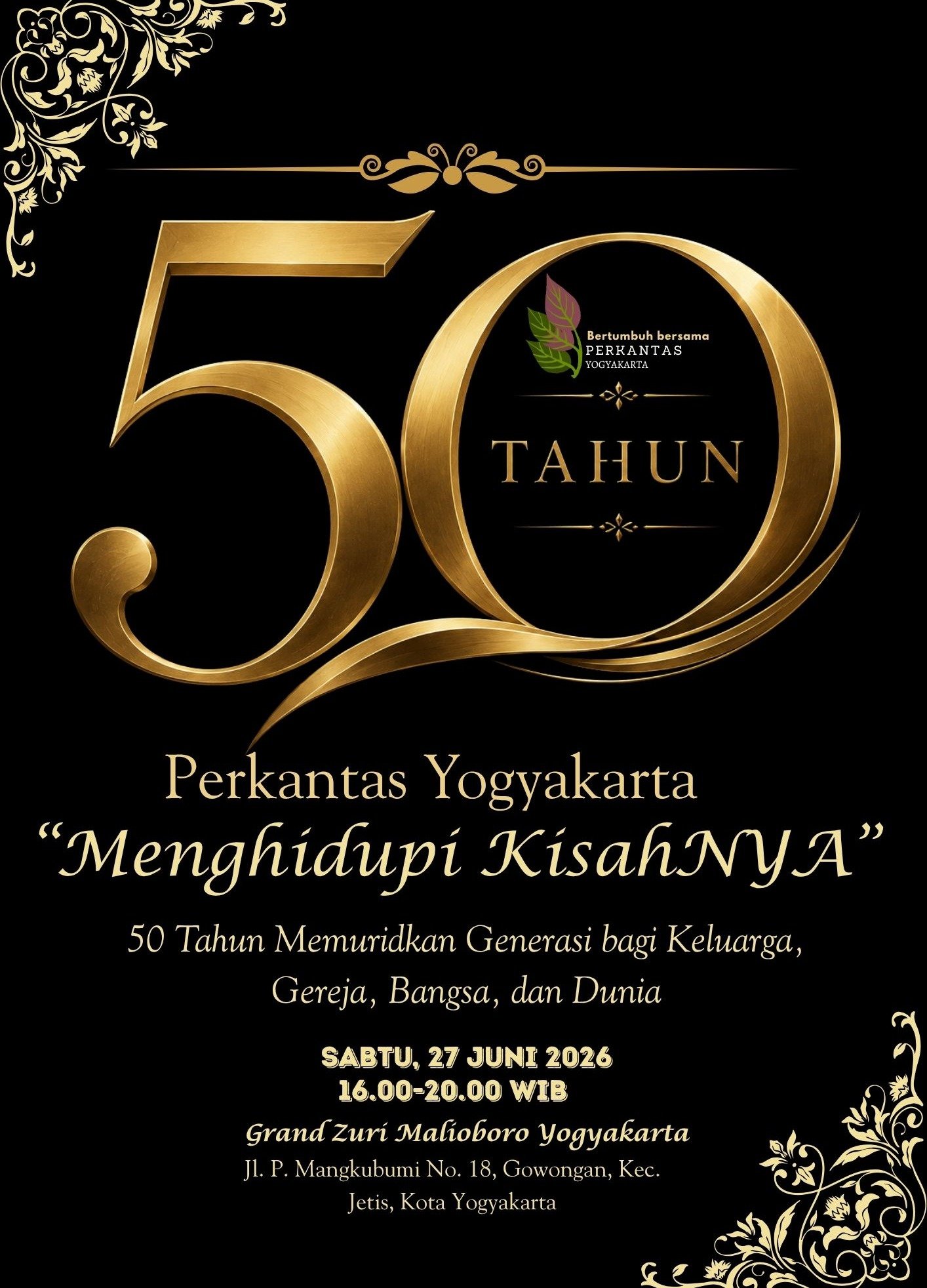 Ibadah Syukur HUT ke-50 Tahun Perkantas Yogyakarta